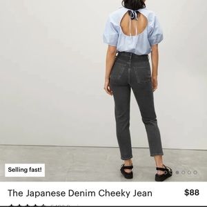 Everlane High Rise Cheeky jeans size 24 crop